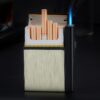 20 Sticks Cigarette Case Metal Lighter Butane - Image 4