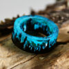 Blue Resin Wood Ring - Image 2