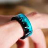 Blue Resin Wood Ring - Image 3