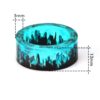 Blue Resin Wood Ring - Image 5
