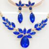 Crystal Necklace & Earrings Two Piece Jewelry Set - Image 2