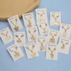 Animal Flower Butterfly Pendant Stainless Steel Necklace - Image 2