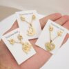 Animal Flower Butterfly Pendant Stainless Steel Necklace - Image 3