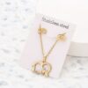 Animal Flower Butterfly Pendant Stainless Steel Necklace - Image 6