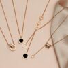 Rose Gold Roman Numeral Hanging Choker Necklace For Women