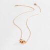 Rose Gold Roman Numeral Hanging Choker Necklace For Women - Image 6