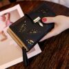 Women's Hollow Golden Leaf Buckle Wallet