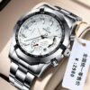 Business Male Big Dial Stainless Steel Watch - Image 3
