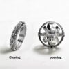 Vintage Fashion Astronomical Ball Ring - Image 4