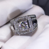 Gorgeous Men's Big Natural Birthstone Crystal Zircon Rings - Image 3